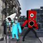icon Superhero Robot Monster Battle