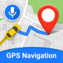 icon GPS Maps, Voice Route Finder & Area Measurement